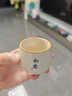 汝窑冰裂茶杯水杯主人杯创意品茗杯茶道杯龙蛋杯茶盏功夫茶具 汝窑禅定杯-如意 100ml以下 实拍图