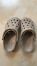 CROCS卡骆驰洞洞鞋贝雅男鞋女鞋轻便耐磨一脚蹬拖鞋休闲鞋|10126 卵石色-2V3 41 /42(260mm) 实拍图