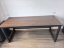 超·奈（CHAONAI）【顺丰到家】电脑桌家用台式简约办公卧室小户型学习桌简易书桌子 【单桌25MM厚桌面】黑架+古橡木 长180CM宽70CM高75CM 实拍图
