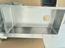 松派厨房水槽304不锈钢水槽双改大单槽水池盆洗菜盆台下盆洗碗槽 左排水槽0涂层+抽拉龙头 750*450mm（只有左排水） 实拍图
