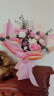 来一客康乃馨百合鲜花生日祝福礼物鲜花送妈妈全国同城花店送花 康乃馨加粉玫瑰欧式花束 实拍图