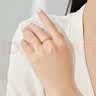 周大福碎冰冰碎金金男女对戒黄金戒指10号约2.15g EOF1216生日礼物 实拍图