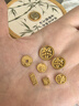 周六福 黄金999元宝金条小金豆爱心赏金玩咖投资金系列 计价 钱币-3g 实拍图