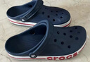 卡骆驰（CROCS）洞洞鞋贝雅卡骆班轻便耐磨一脚蹬休闲鞋|205089 深蓝/辣椒红-4CC 41 /42(260mm) 实拍图