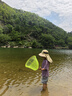 目丸儿童防晒帽春秋户外登山夏季大帽檐防紫外线遮阳男孩女童太阳帽子 卡其色 -FA 均码 实拍图