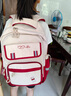 EKK日本进口名牌中学生护脊减负书包初中女生高中生小学3-6年级男大 红配米黄丝印款 (爆)多人选择 实拍图