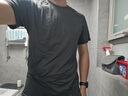 迪卡侬（DECATHLON）速干T恤男女运动户外健身宽松快干吸汗跑步短袖QUMM MH100  男款 深灰色-2025年新款 L 实拍图