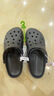 卡骆驰crocs洞洞鞋贝雅男鞋女鞋轻便耐磨一脚蹬拖鞋休闲鞋|10126 黑色-001 45 (290mm) 实拍图