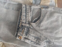 马登工装美式复古水洗丹宁牛仔裤直筒宽松阔腿裤日系休闲长裤子男秋 浅蓝 29 实拍图