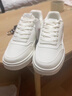 特步情侣男女板鞋小白鞋空军一号冬季革面保暖运动板鞋休闲鞋 实拍图