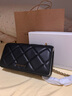 CHARLES&KEITH质感菱格链条小方钱包女包包女包生日礼物CK6-10680924 Black黑色 XS 实拍图