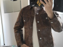 马登工装 美式复古重磅帆布油蜡夹克黄石男主阿美咔叽修身硬汉外套 杏树棕（不能水洗） M 实拍图