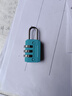密码锁小型家用门锁宿舍柜子挂锁锁头储物行李箱包健身房车筐防盗 【迷你三位密码】蓝色1只 无规格 实拍图