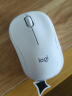 罗技（Logitech）M221 轻音鼠标 无线鼠标 办公鼠标 对称鼠标 带无线微型接收器 米白色 实拍图
