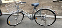 川泽阪田出口日本自行车单速内三速轻便车弯把双斜梁男女款城市通勤车全新 亮银色内三速摩电灯 27寸 实拍图