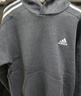adidas休闲加绒加厚连帽卫衣套头衫男装秋冬阿迪达斯官方轻运动   黑色   M 实拍图