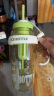 【活动专享】大容量水杯冰霸吸管杯高颜值学生茶水分离杯子 肚肚杯1个-浅绿色 实拍图
