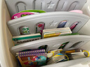 曼龙围栏儿童书架桌面置物架储物架家用收纳架画板二合一多功能绘本架 实拍图