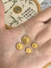 周六福 黄金999元宝金条小金豆爱心赏金玩咖投资金系列 计价 钱币-3g 实拍图