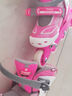 米高 轮滑鞋儿童溜冰鞋男女全套装可调滑冰鞋旱冰鞋初学者 粉色MI0套装2（K8S-八件套） S (推荐鞋码27-30内长17-19.5cm) 实拍图