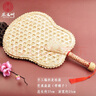 燕云州手工编织麦秸扇子芭蕉扇葵扇团扇竹草编手摇扇古风老式蒲扇夏季凉 芭蕉扇子（精编） 实拍图