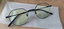 明月镜片 眼镜架全框超轻钛光学眼镜框女配镜高清防蓝光近视眼镜36049 C1神秘黑 实拍图