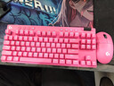 罗技（G）PRO X TKL无线游戏机械键盘无线蓝牙三模gpx电竞键鼠套装RGB灯光87键人体工学设计鼠标键盘送男生 PRO X TKL粉色茶轴+GPW 4朱雀粉色 实拍图