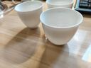 不拙羊脂玉白瓷主人杯单杯喝茶杯陶瓷功夫茶杯6杯装岩香风铃小茶杯 实拍图