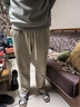 名创优品（MINISO）直筒裤男重磅休闲潮流春秋季青少年宽松百搭垂感卫裤 卡其 3XL 实拍图