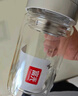 富光双层玻璃杯商务泡茶杯子 大容量男女耐热办公水杯带把黑色320ml 实拍图