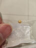 御邪黄金转运珠足金999路路通光面金珠手串串珠手链七夕情人节礼物 3毫米特供金珠 实拍图