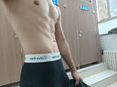 Calvin Klein CK男士平角内裤三条装 0000U2662G 黑色白边-平角长款 M  实拍图