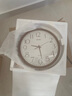汉时（Hense）实木挂钟客厅挂墙时钟家用挂表创意简约高档石英钟表HW89橡木30cm 实拍图