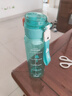希乐大容量塑料杯tritan男运动水杯女高颜值随手杯带滤网 迪卡蓝680ml 实拍图