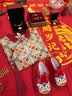 Shining Moment闪耀时刻 周岁礼服女宝宝女童衣服儿童旗袍夏季连衣裙短袖裙子 流彩唐韵-红袖添香旗袍连衣裙 90 （1-2岁） 实拍图
