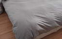 海澜之家（HLA）床上三四件套纯棉水洗棉麻裸睡亲肤床上用牛奶绒床单床笠被套被罩 【100%纯棉】A类裸睡-星辰灰 四件套被套2*2.3m 床单款 2.3*2.45 实拍图