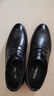 奥康（Aokang）凉鞋男士夏季商务正装皮鞋透气打孔舒适办公德比牛皮鞋子男黑42 实拍图
