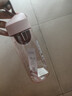 【京东物流】便携滤网随手杯太空杯塑料杯茶杯防摔带刻度水杯学生 可爱粉480ml1个 实拍图