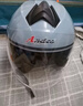 Andes HELMET3c认证电动摩托车头盔男四季女士夏季头盔安全帽四季通用夏天半盔 哑灰双镜款【升级3C中片】 均码 实拍图