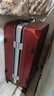 双星（doublestar）行李箱拉杆箱男次日达可登机箱大容量学生铝框密码箱旅行箱皮箱子 酒红色【加厚铝框可坐可踩】 28英寸  长途出行-加厚箱体 实拍图