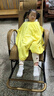 梦忆笙 藤椅摇摇椅阳台家用休闲躺椅大人老人午休藤编小户型单人椅子 【旗舰】双轮-双层-金绿 实拍图