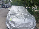 汽车车衣全罩防雪霜防尘车套外罩专车专用防晒罩棉绒加厚四季通用 棉绒加厚方格银色 适用于奥迪A6A8A4A5Q2Q3Q5L 实拍图