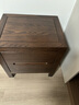 原始原素全实木床头柜橡木斗柜北欧现代简约双家用抽储物柜A3021 【橡木-黑胡桃色】床头柜 500*470*370mm 实拍图
