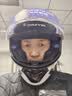 睿觅（RYMIC）摩托车头盔全盔3C认证专业机车骑行头盔跑盔四季男女977蓝灰飞刃L 实拍图