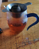 拜杰玻璃公道杯 滤茶器茶漏功夫茶杯高硼硅茶海茶具配件 蓝色360ml 实拍图
