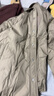 GXG男装宽松短款羽绒服衬衫外套冬季 卡其色 190/XXXL 实拍图