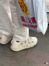 斐乐（FILA）篮球鞋女鞋BARRICADE低帮篮球文化鞋复古休闲鞋 燕麦色-T12W941206AOM 39 实拍图