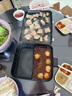 小熊（Bear）电火锅 鸳鸯锅火锅专用锅 折叠多功能料理锅烤涮一体锅户外露营烤鱼烤肉锅E22W1叠叠锅1.0烤涮版 实拍图