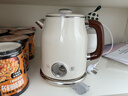 美的（Midea）艺术家电热水壶  烧水壶自动断电保温一体  1.6L大容量电热水壶 316L不锈钢恒温壶 精准控温 63-Q 实拍图