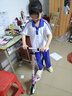 优多那（YODONA）儿童两轮滑板车大童男女小孩成人代步便携可折叠踏板车淡雅紫 实拍图
